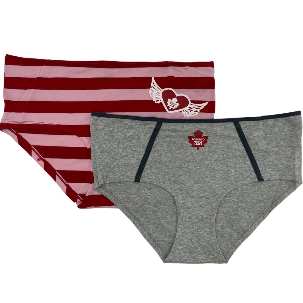 NHL | Women's Boycut Toronto Maple Leafs Underwear | Red & Grey | XLarge